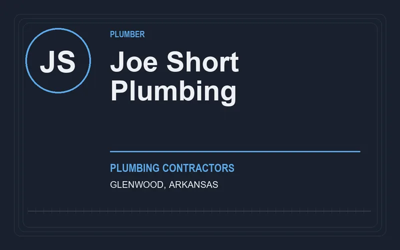 Joe Short Plumbing in Glenwood, Arkansas