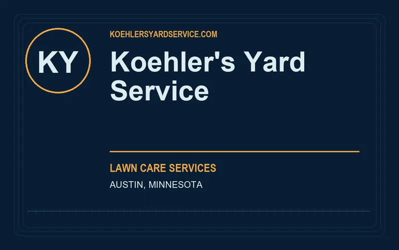 Koehler's Yard Service in Austin, Minnesota