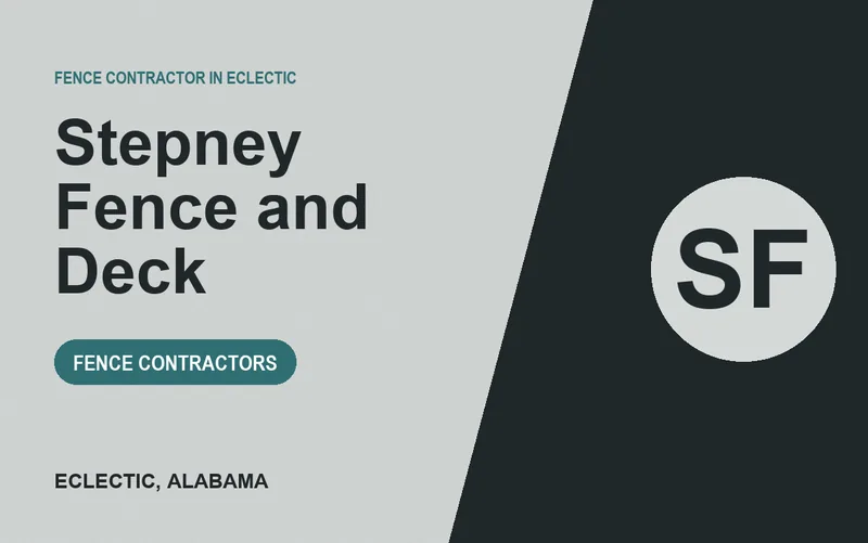 Stepney Fence and Deck in Eclectic, Alabama