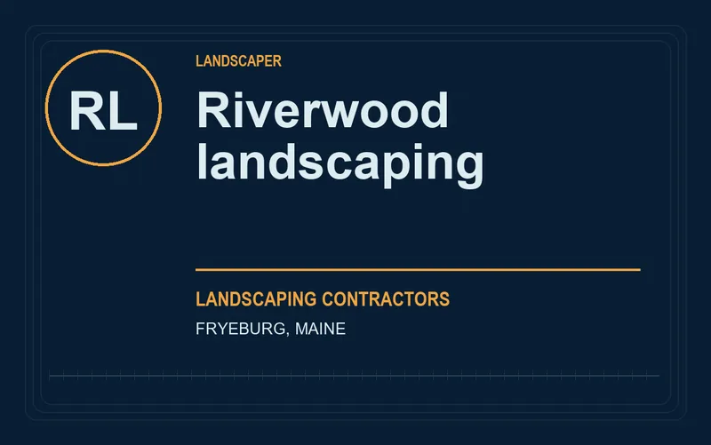 Riverwood landscaping in Fryeburg, Maine