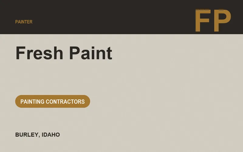 Fresh Paint in Burley, Idaho