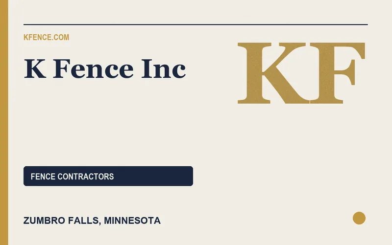 K Fence Inc in Zumbro Falls, Minnesota
