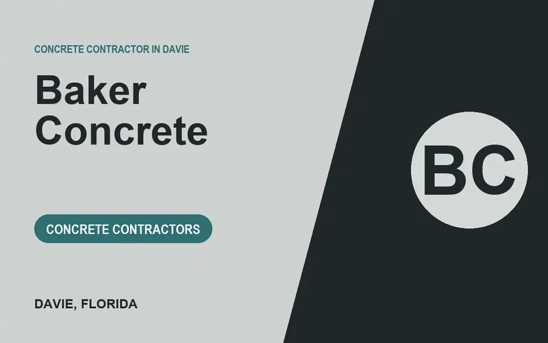 Baker Concrete in Davie, Florida