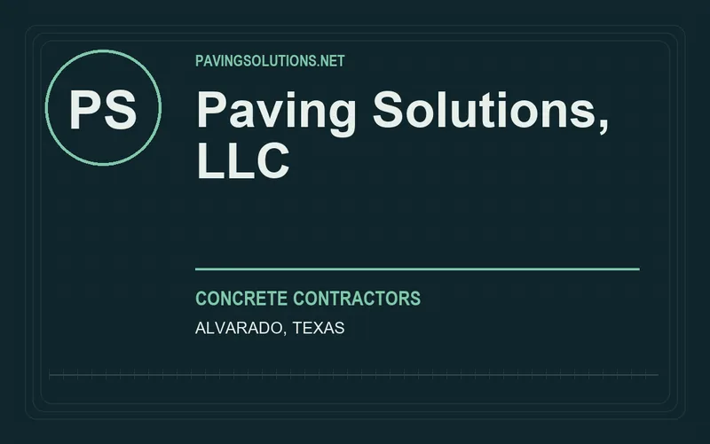 Paving Solutions, LLC in Alvarado, Texas