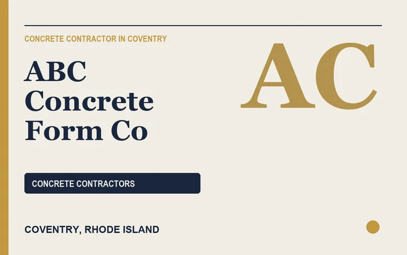 ABC Concrete Form Co in Coventry, Rhode Island