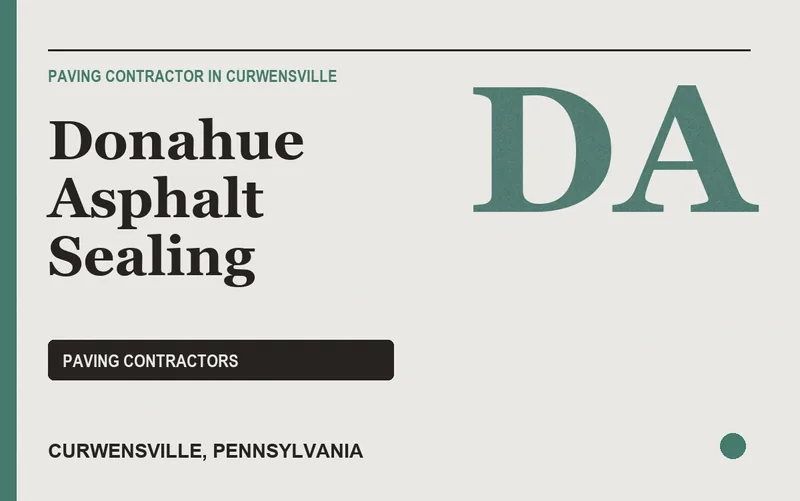 Donahue Asphalt Sealing in Curwensville, Pennsylvania
