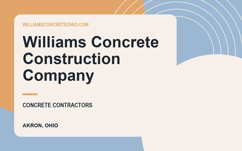 Williams Concrete Construction Company in Akron, Ohio