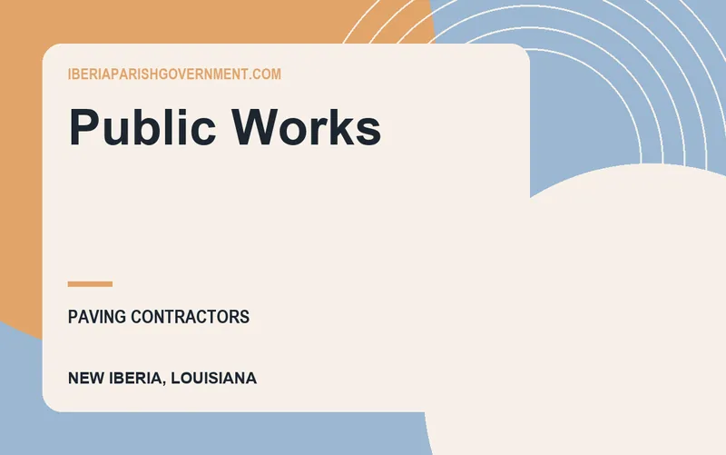 Public Works in New Iberia, Louisiana