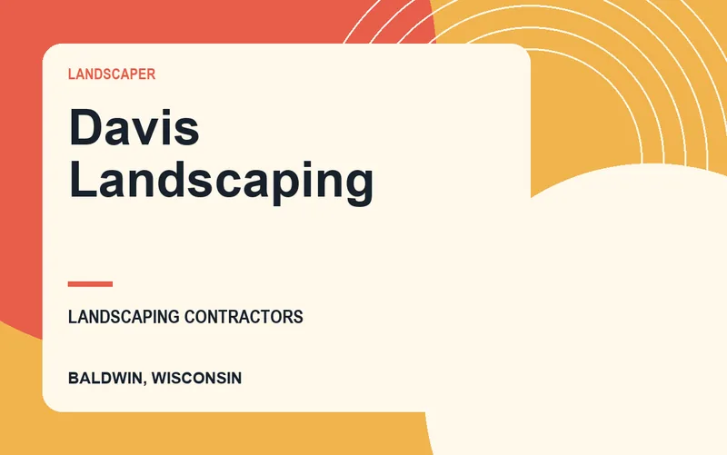 Davis Landscaping in Baldwin, Wisconsin