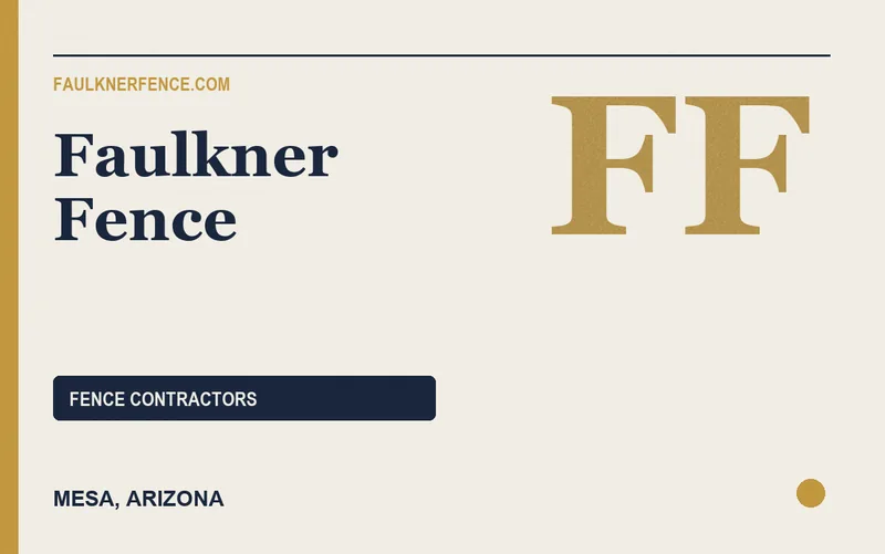 Faulkner Fence in Mesa, Arizona