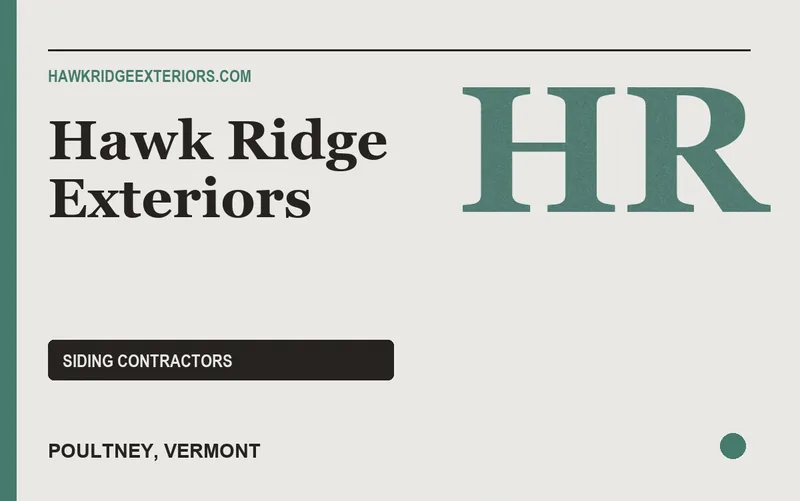 Hawk Ridge Exteriors in Poultney, Vermont