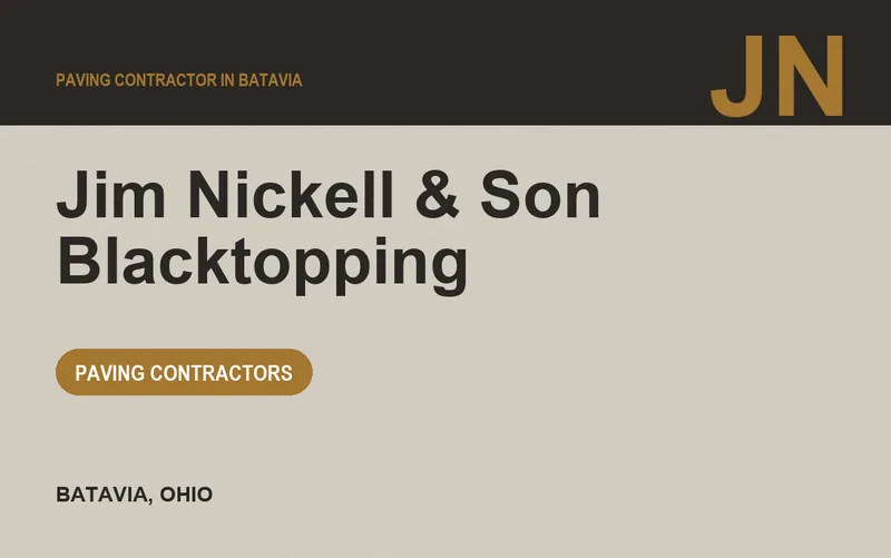 Jim Nickell & Son Blacktopping in Batavia, Ohio