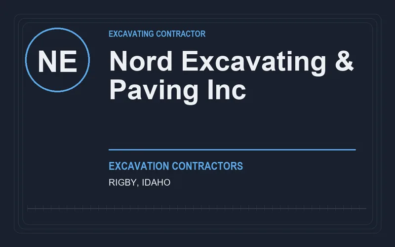 Nord Excavating & Paving Inc in Rigby, Idaho