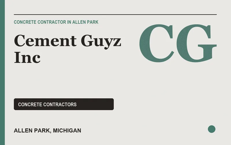 Cement Guyz Inc in Allen Park, Michigan