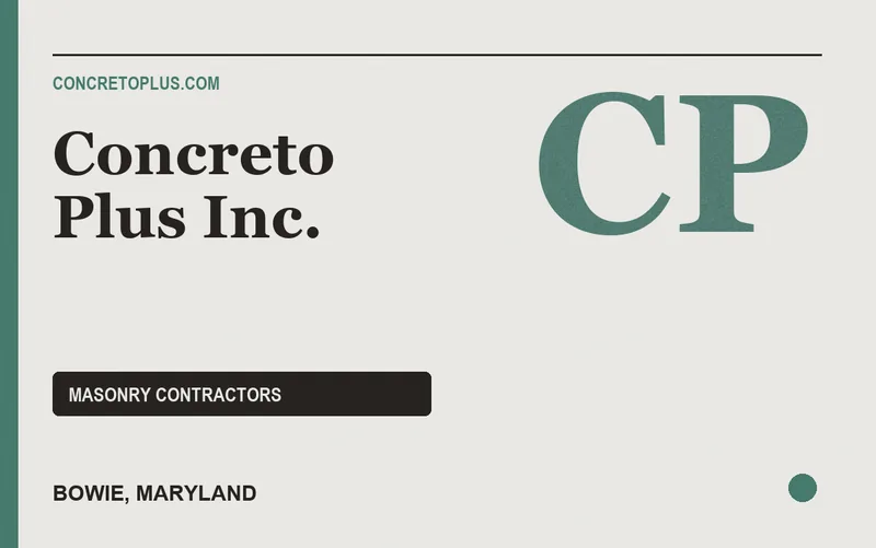 Concreto Plus Inc. in Bowie, Maryland
