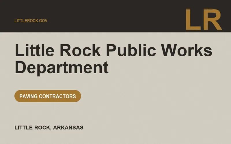 Little Rock Public Works Department in Little Rock, Arkansas