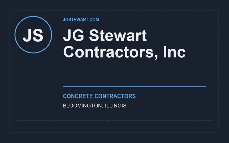 JG Stewart Contractors, Inc in Bloomington, Illinois