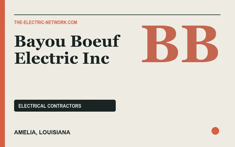 Bayou Boeuf Electric Inc in Amelia, Louisiana