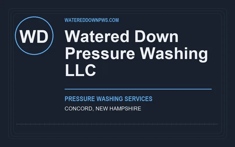 Watered Down Pressure Washing LLC in Concord, New Hampshire
