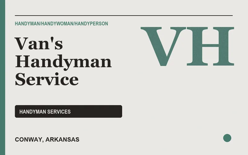 Van's Handyman Service in Conway, Arkansas