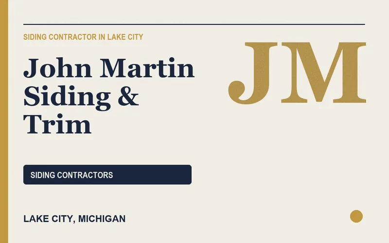 John Martin Siding & Trim in Lake City, Michigan