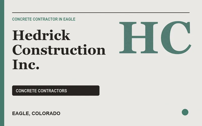 Hedrick Construction Inc. in Eagle, Colorado