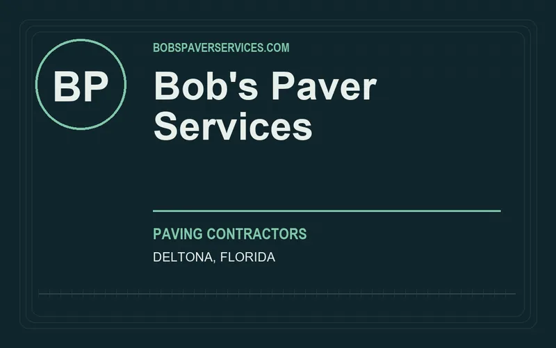 Bob's Paver Services in Deltona, Florida