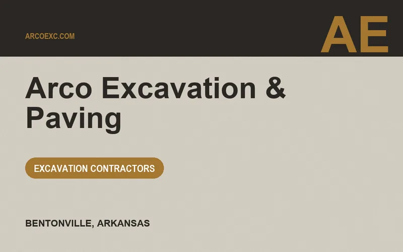 Arco Excavation & Paving in Bentonville, Arkansas
