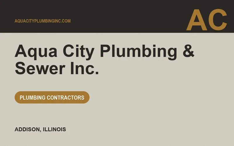 Aqua City Plumbing & Sewer Inc. in Addison, Illinois