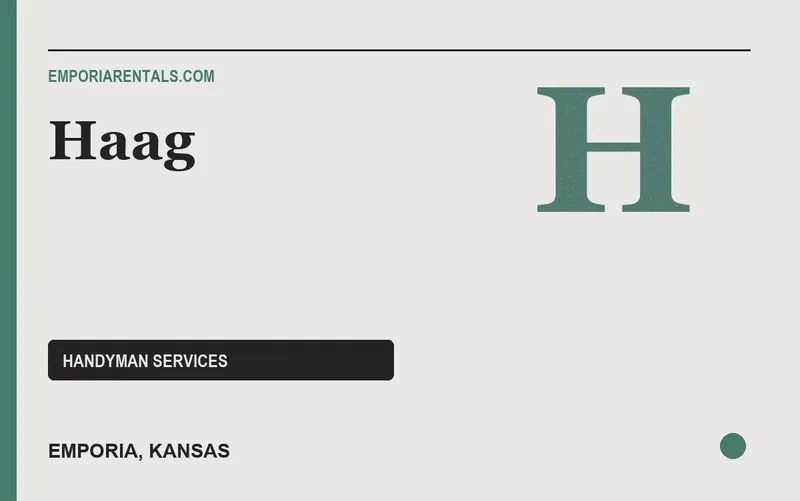 Haag in Emporia, Kansas