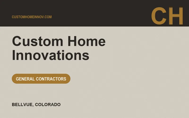 Custom Home Innovations in Bellvue, Colorado