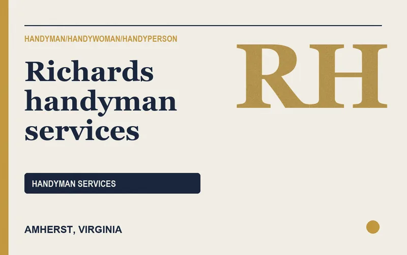 Richards handyman services in Amherst, Virginia