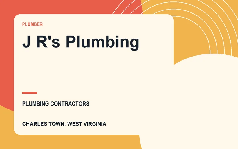 J R's Plumbing in Charles Town, West Virginia