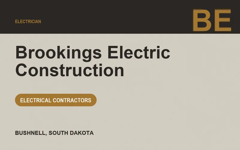 Brookings Electric Construction in Bushnell, South Dakota