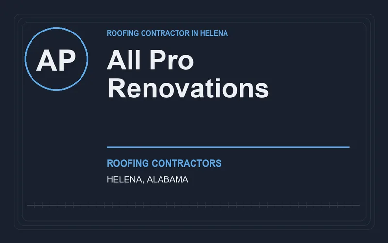 All Pro Renovations in Helena, Alabama