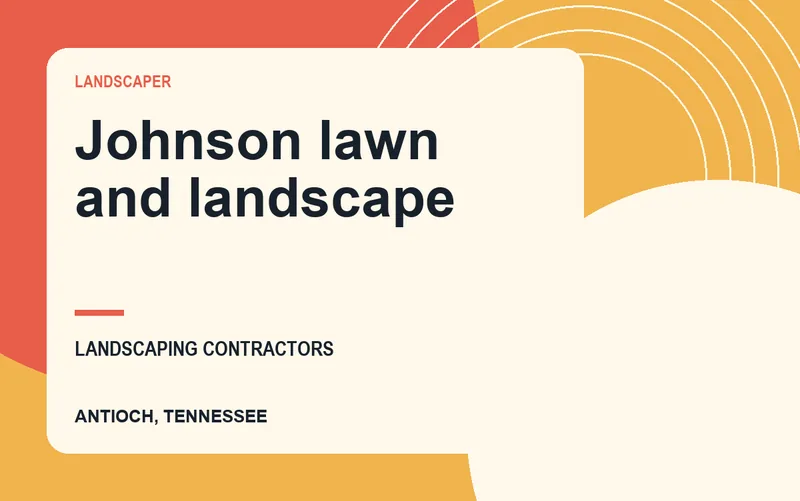 Johnson lawn and landscape in Antioch, Tennessee