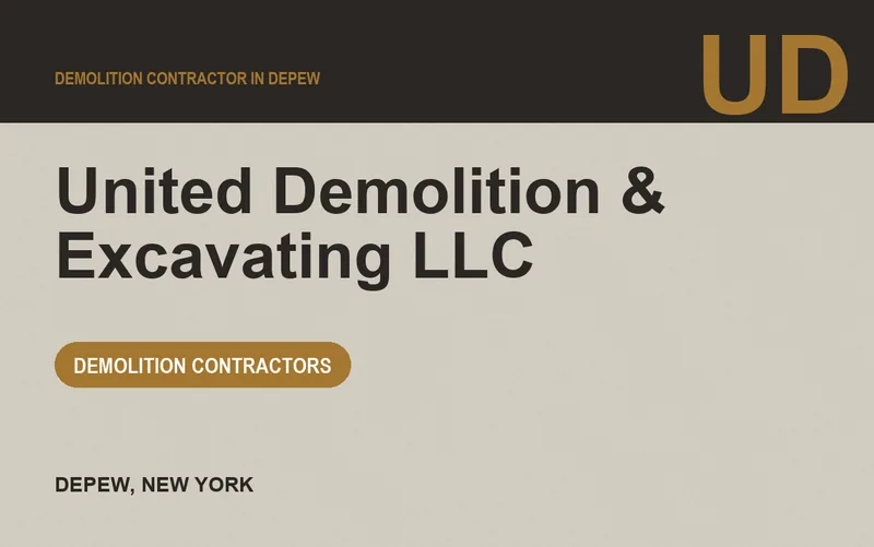 United Demolition & Excavating LLC in Depew, New York