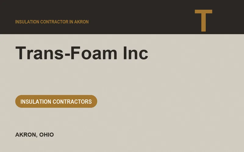 Trans-Foam Inc in Akron, Ohio