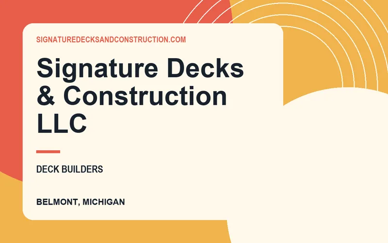 Signature Decks & Construction LLC in Belmont, Michigan