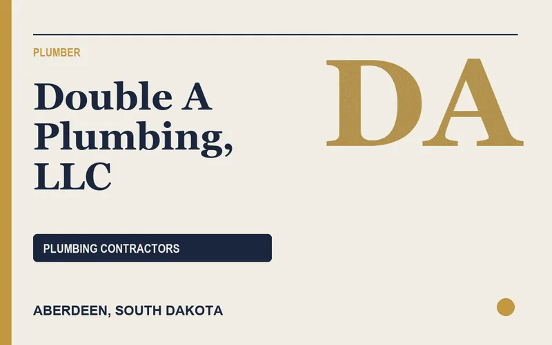 Double A Plumbing, LLC in Aberdeen, South Dakota