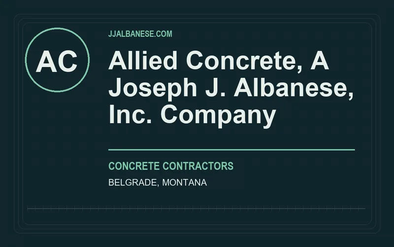 Allied Concrete, A Joseph J. Albanese, Inc. Company in Belgrade, Montana