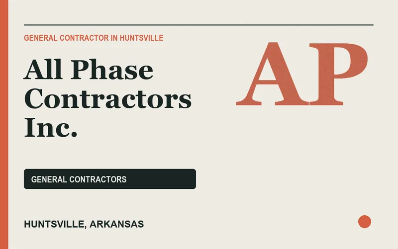 All Phase Contractors Inc. in Huntsville, Arkansas