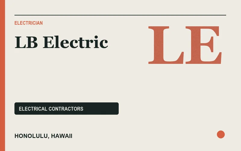LB Electric in Honolulu, Hawaii