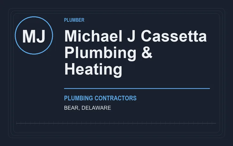 Michael J Cassetta Plumbing & Heating in Bear, Delaware