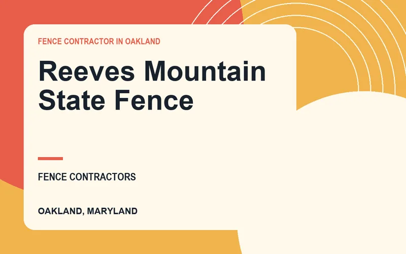 Reeves Mountain State Fence in Oakland, Maryland
