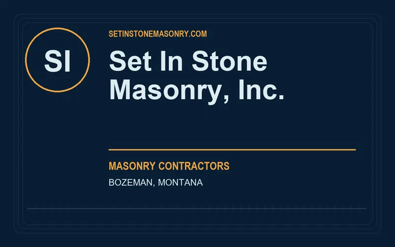 Set In Stone Masonry, Inc. in Bozeman, Montana