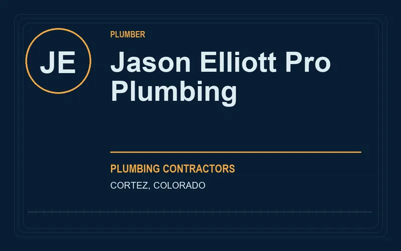 Jason Elliott Pro Plumbing in Cortez, Colorado