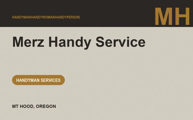 Merz Handy Service in Mt Hood, Oregon