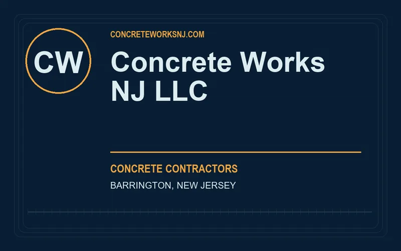 Concrete Works NJ LLC in Barrington, New Jersey
