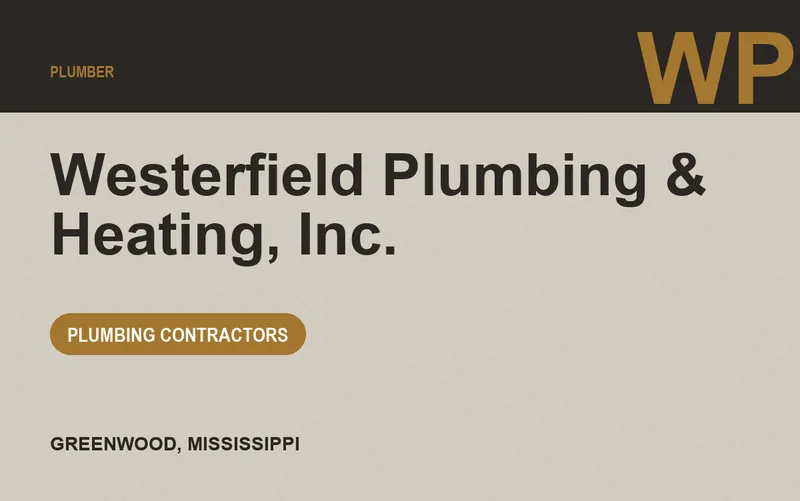 Westerfield Plumbing & Heating, Inc. in Greenwood, Mississippi